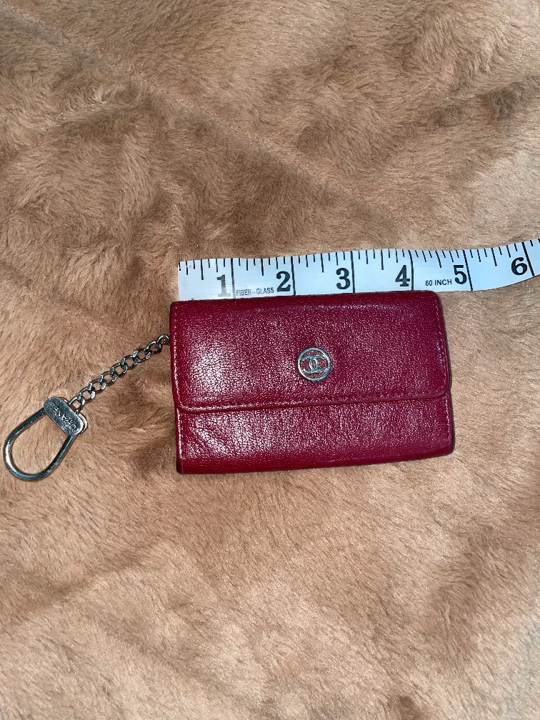 Chanel Burgundy Key Holder image indicator(2)