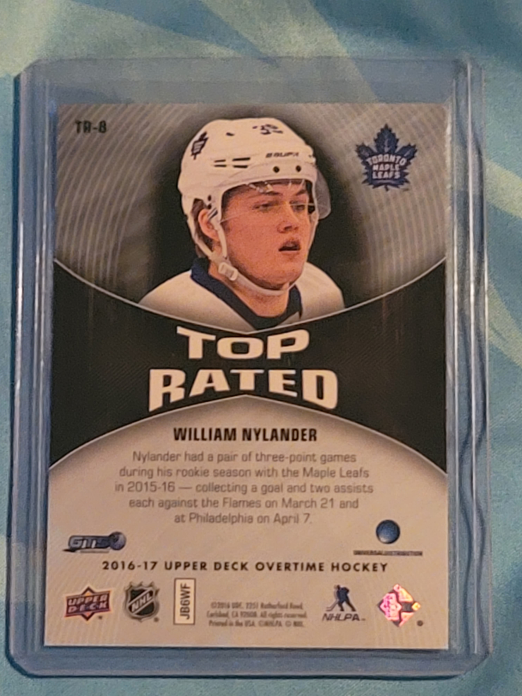 William Nylander Toronto Maple Leafs Hockey Card - photo 2