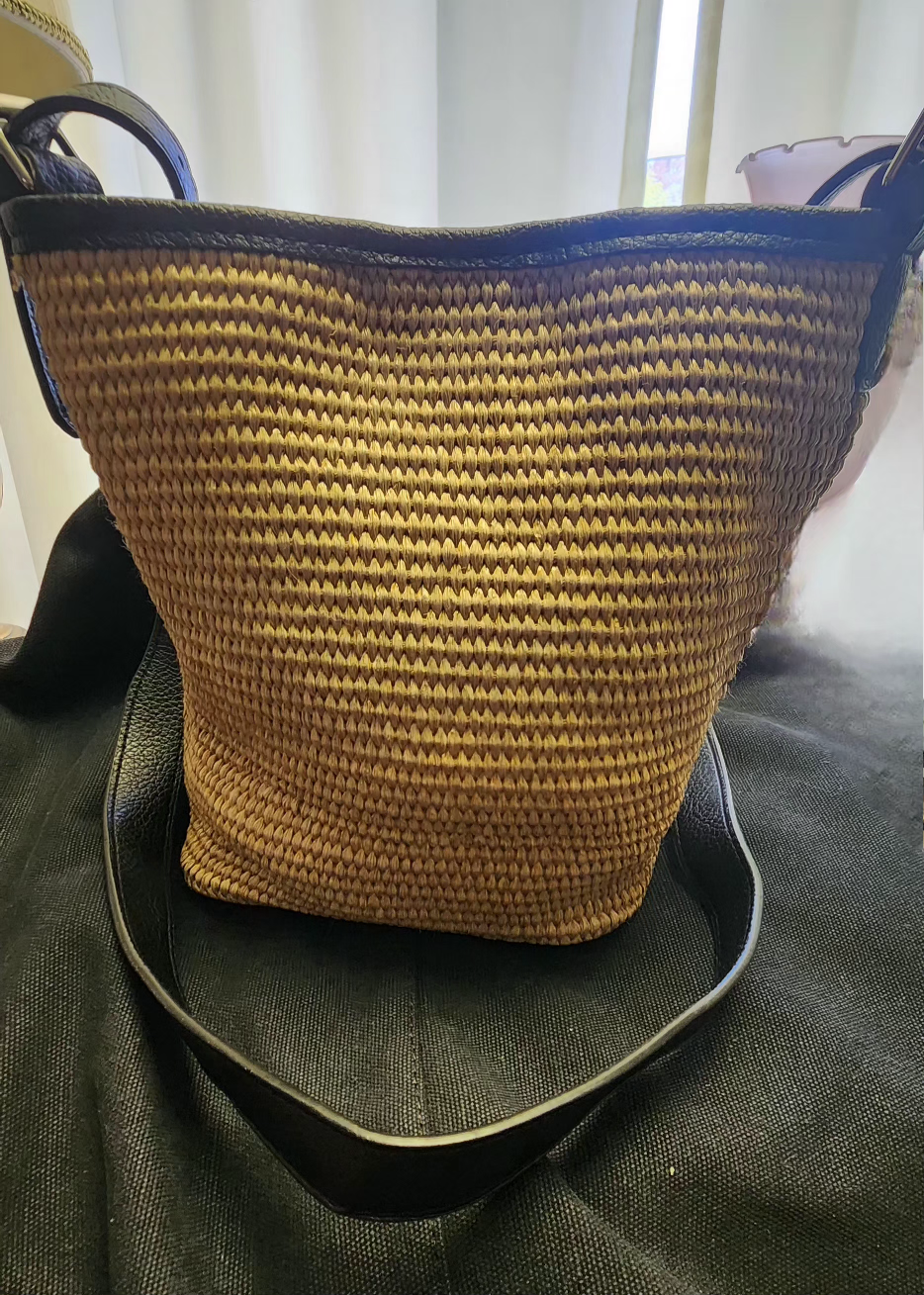 rattan mini bucket bag - photo 2
