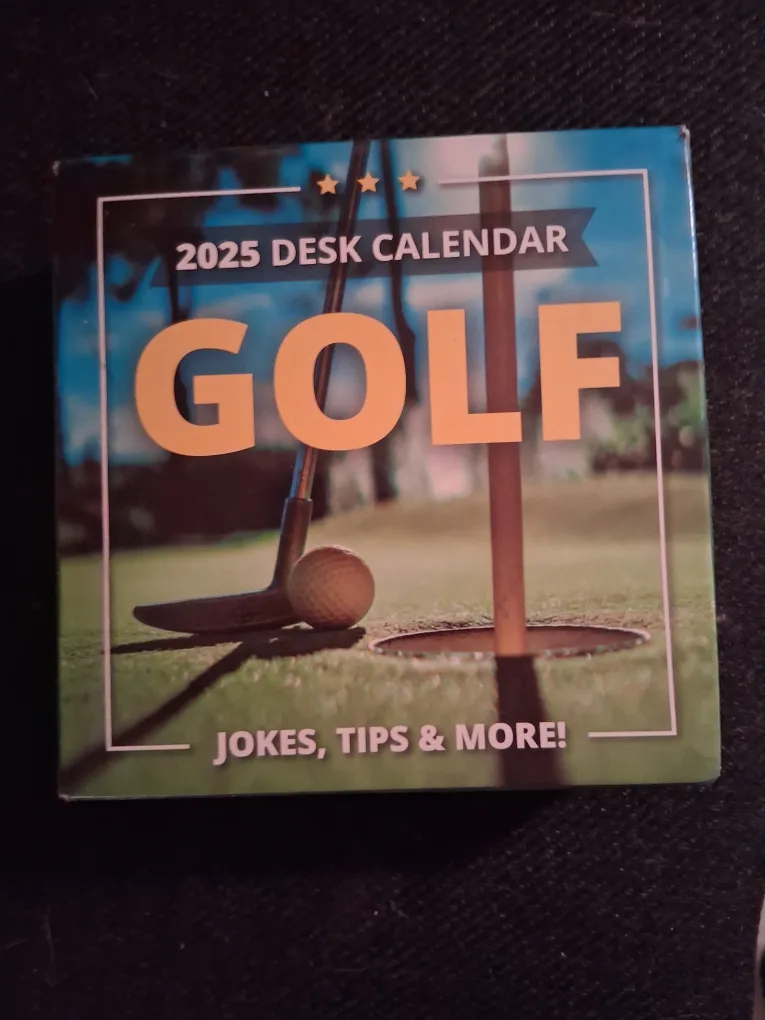 2025 Golf Desk Calendar - Jokes, Tips & More! thumbnail