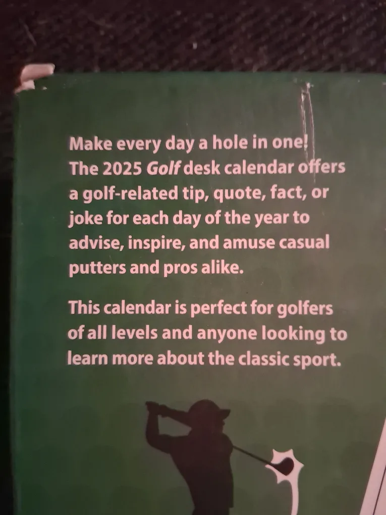 2025 Golf Desk Calendar - Jokes, Tips & More! image indicator(3)