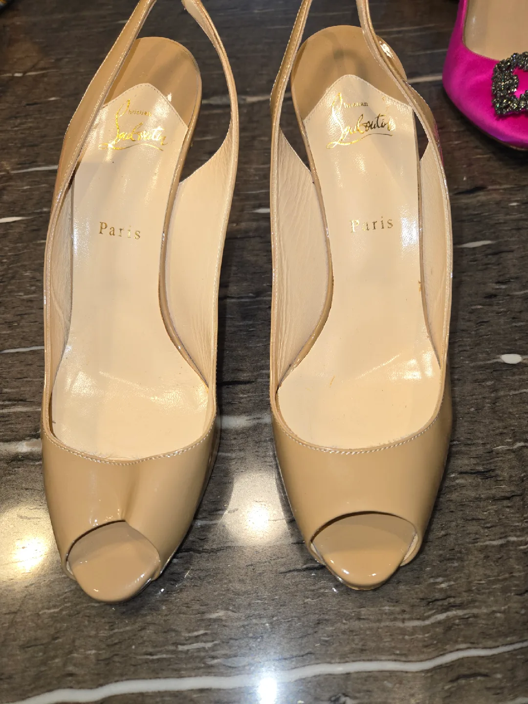 Christian Louboutin Slingback Heels - Size 41 thumbnail