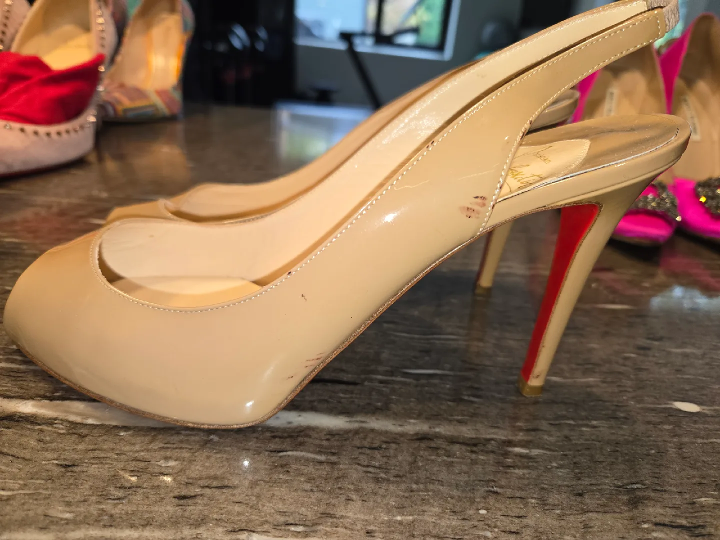 Christian Louboutin Slingback Heels - Size 41 image indicator(2)