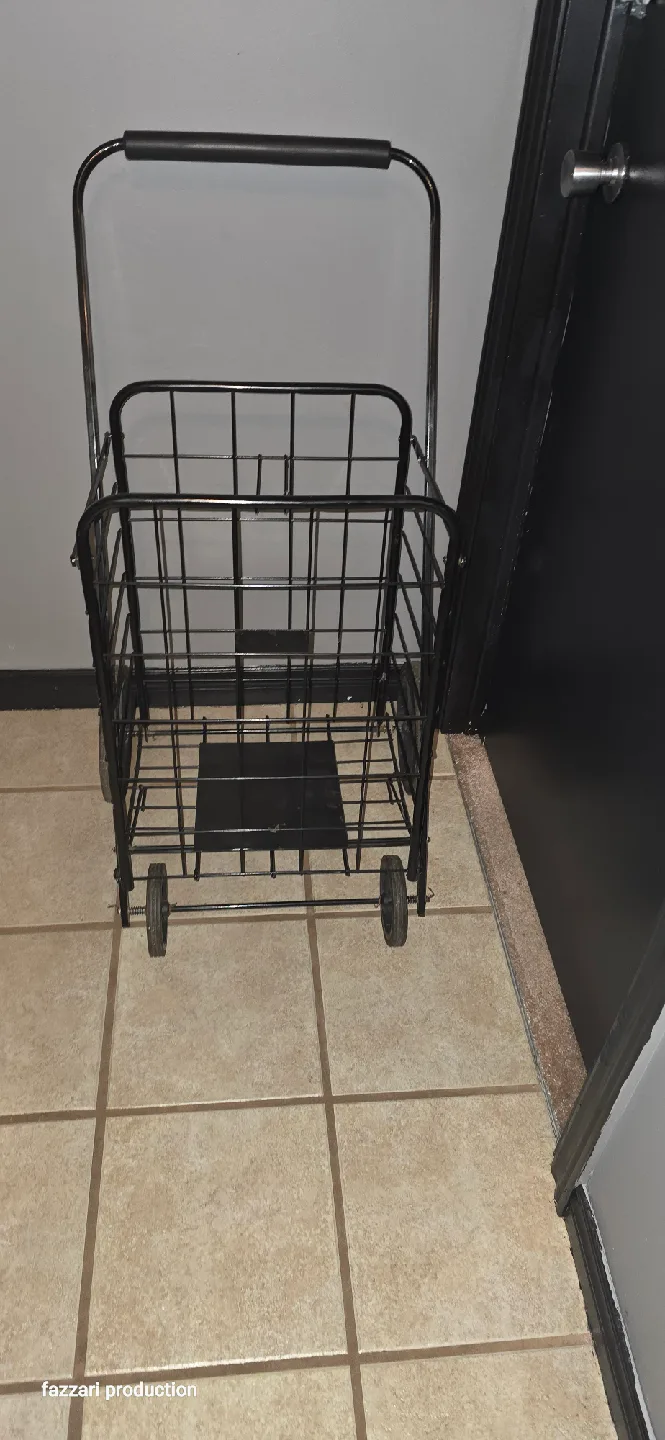 Folding Shopping Cart - Black image indicator(3)