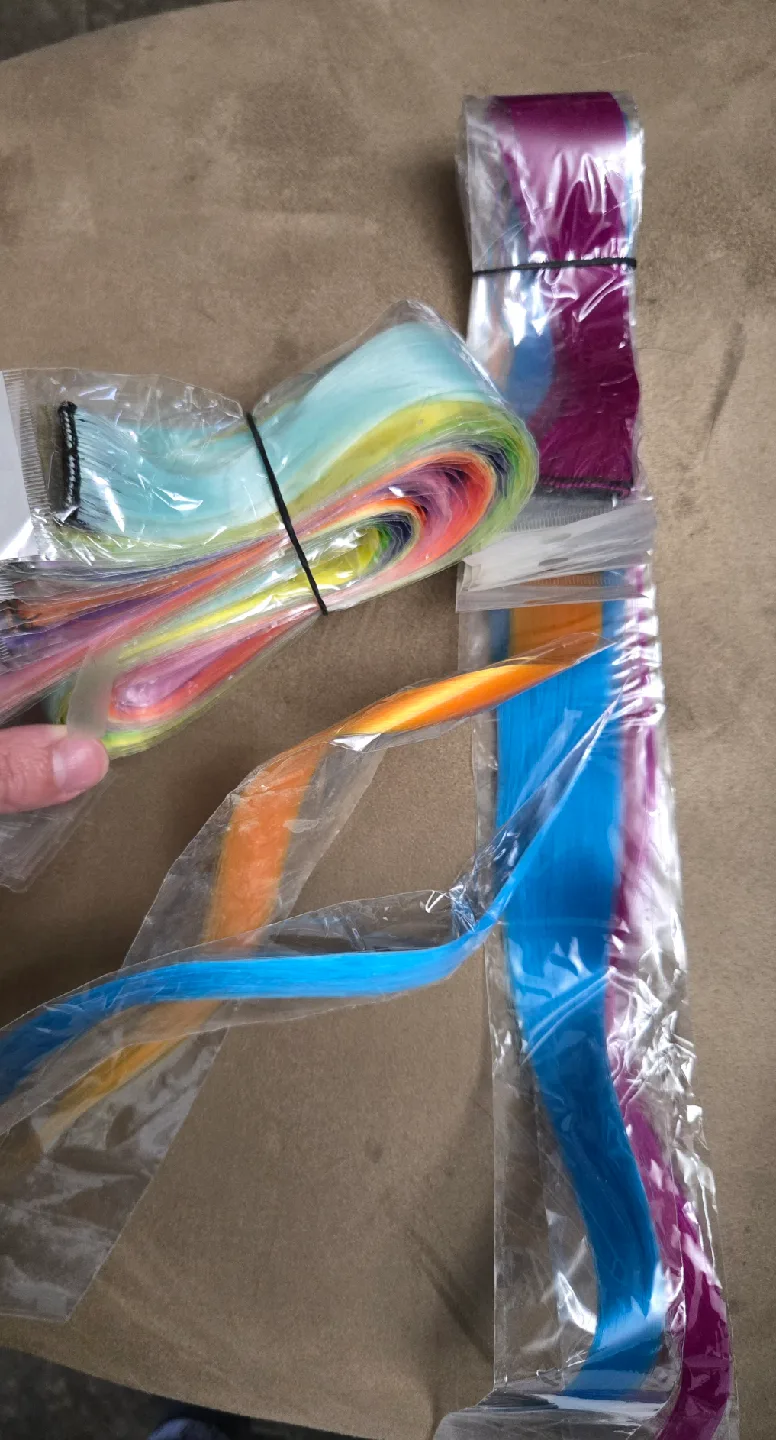 22 Pcs Multi-Color Hair Extensions Clip in 22 inch image indicator(6)