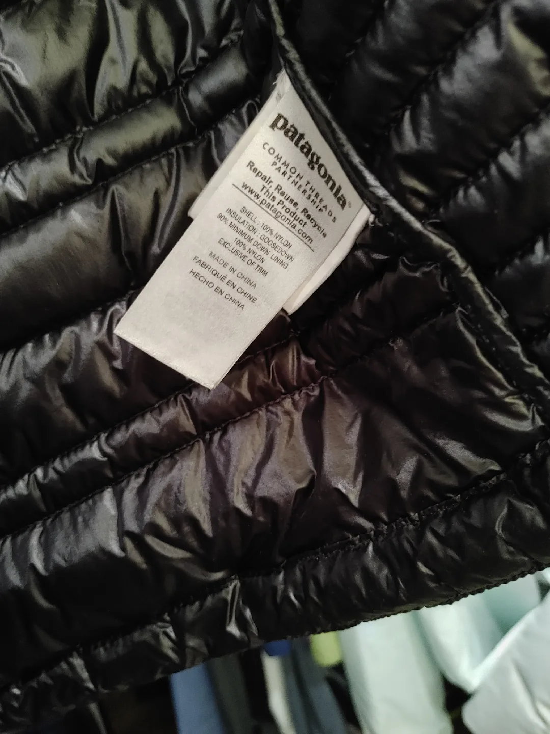 🧡PATAGONIA LIGHTWEIGHT GOOSE DOWN JACKET MENS L MINT CONDITION image indicator(5)