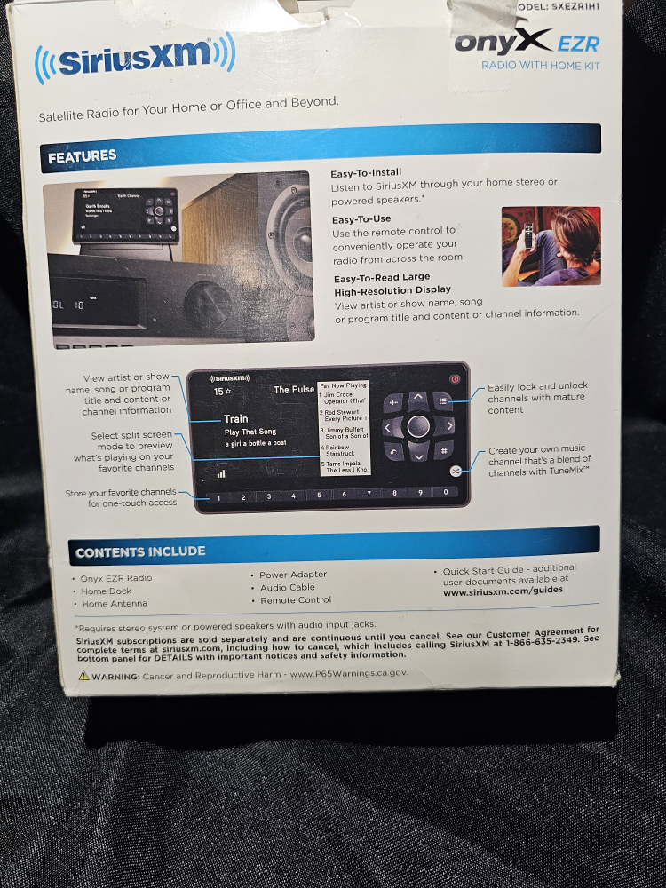 SiriusXM Onyx EZR Radio with Home Kit - photo 2