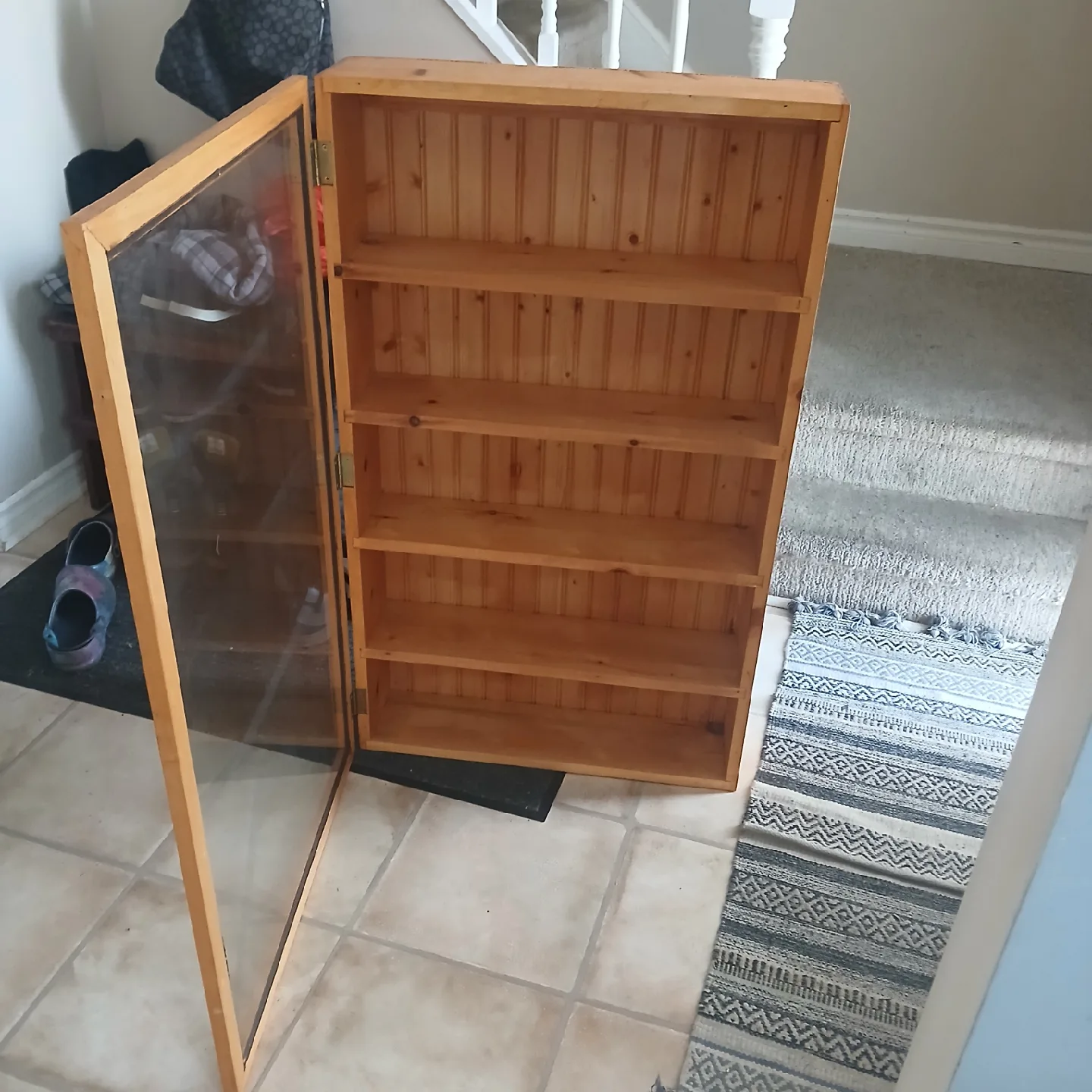 Wooden Cabinet with Glass Door thumbnail