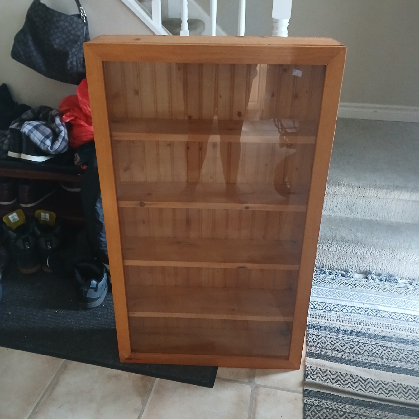 Wooden Cabinet with Glass Door - photo 2