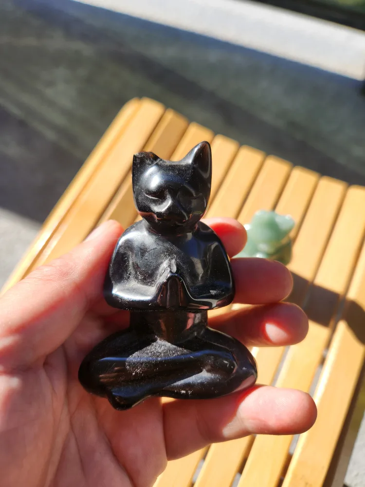 Crystal Cat Figurine - Green Aventurine image indicator(4)