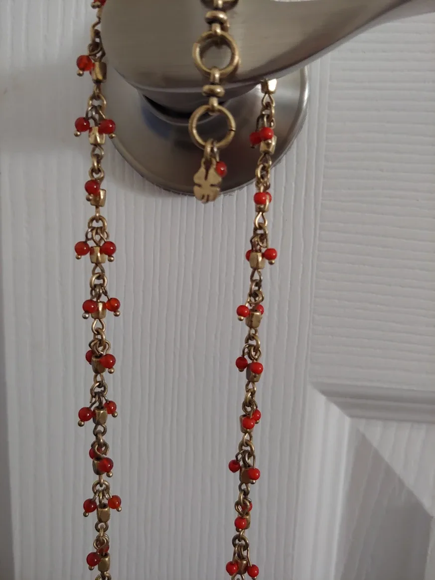 Lucky Brand Red Beaded Necklace image indicator(2)