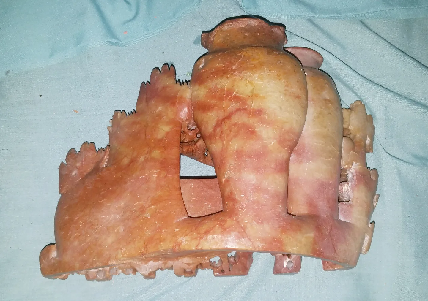 Vintage Antique Hand Carved Chinese Soapstone image indicator(6)