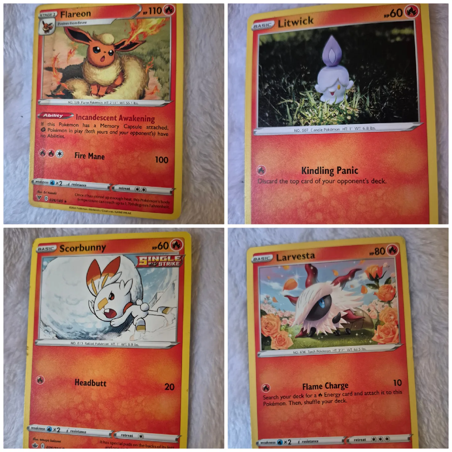 Pokemon Trading Cards - Assorted Fire Types thumbnail