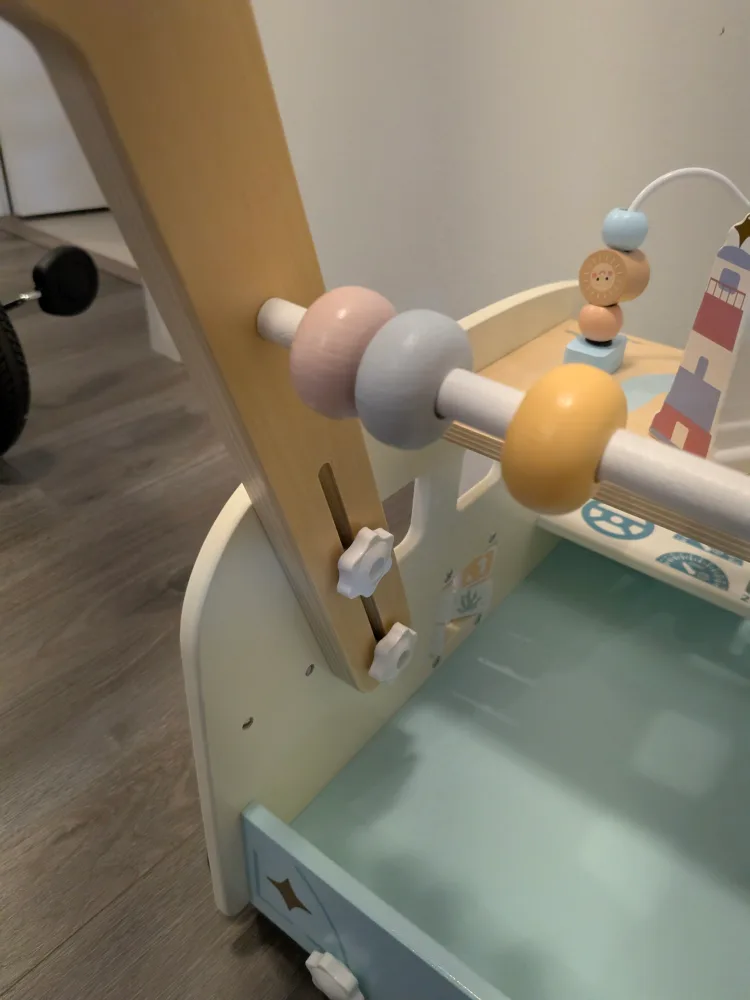 ROBOTIME Wooden Baby Walker - Vacation Bus image indicator(8)