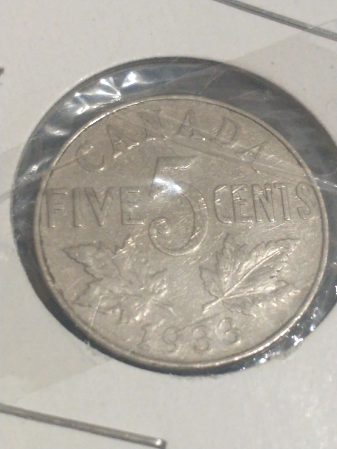 Nice 1933 Canada George V nickel KM #29 - photo 2