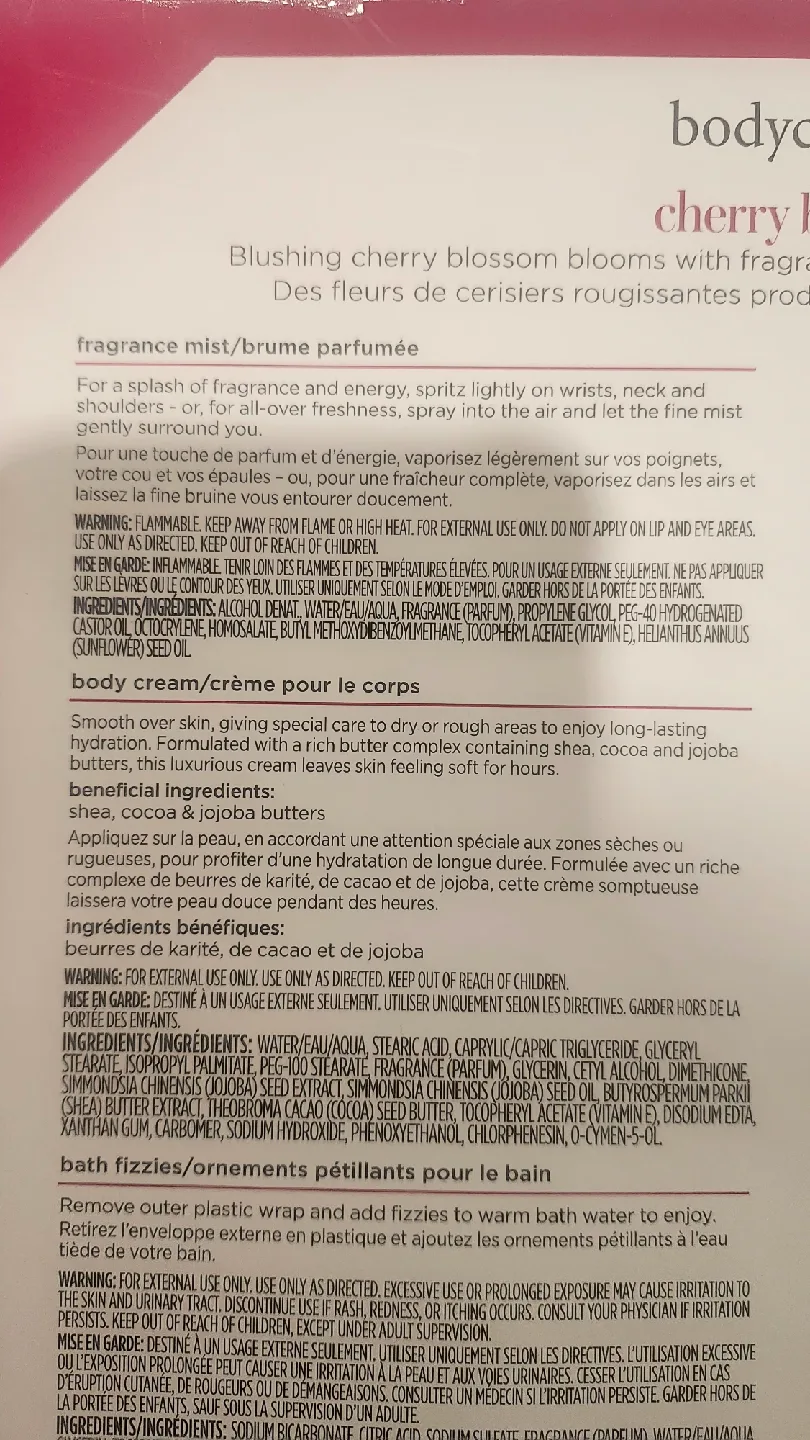 Bodycology Cherry Blossom 7 piece Gift Set image indicator(10)