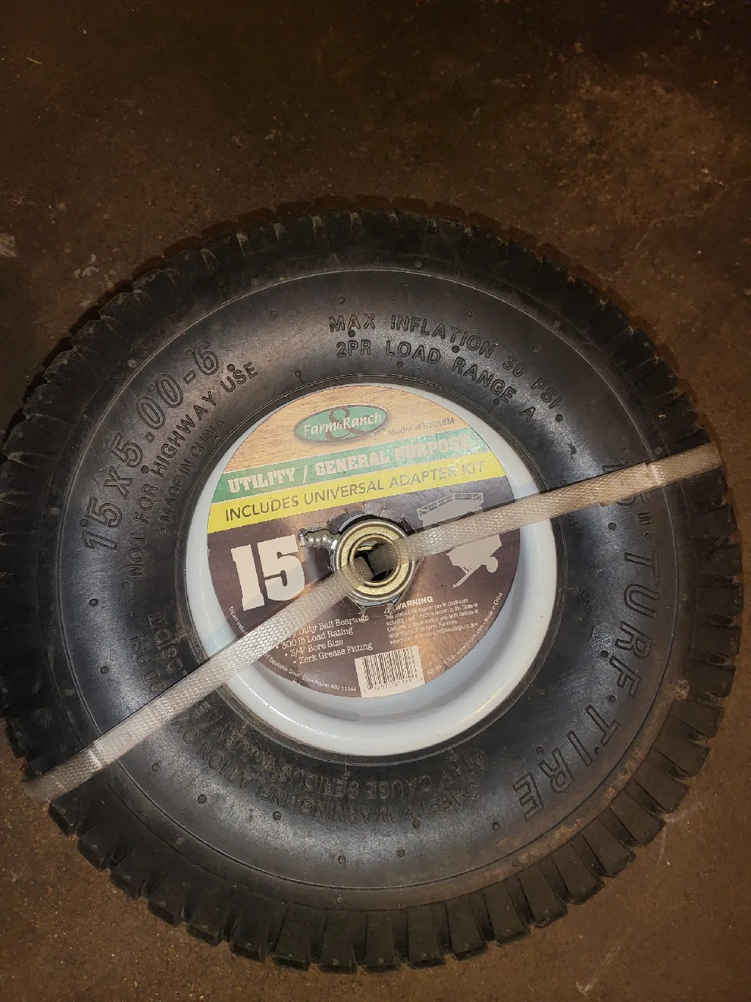 Farms & Ranch 15x5.00-6 Utility Tire thumbnail
