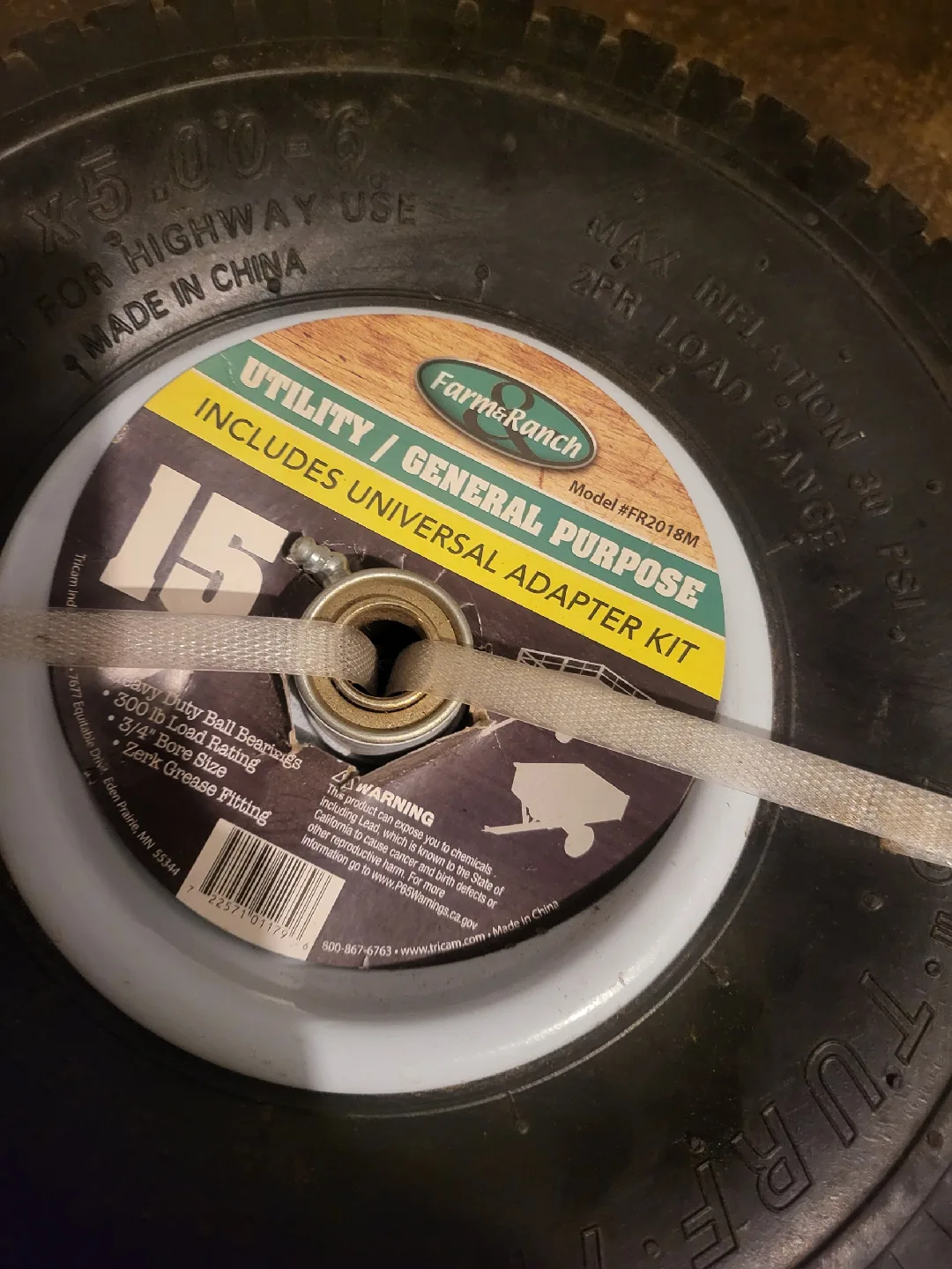 Farms & Ranch 15x5.00-6 Utility Tire image indicator(2)