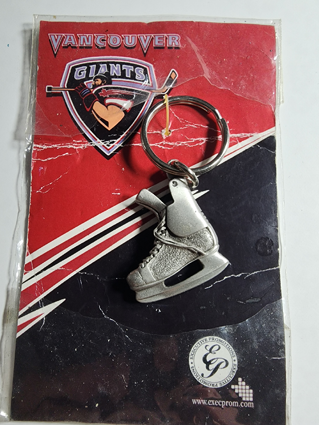 Vancouver Giants Hockey Skate Keychain