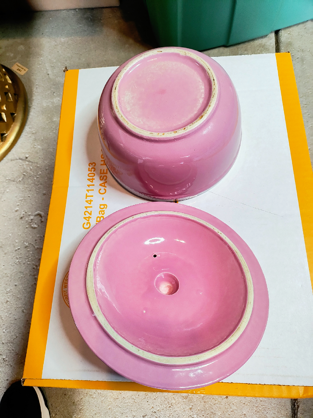 Vintage Mid Century Pottery Covered Casserole - photo 3
