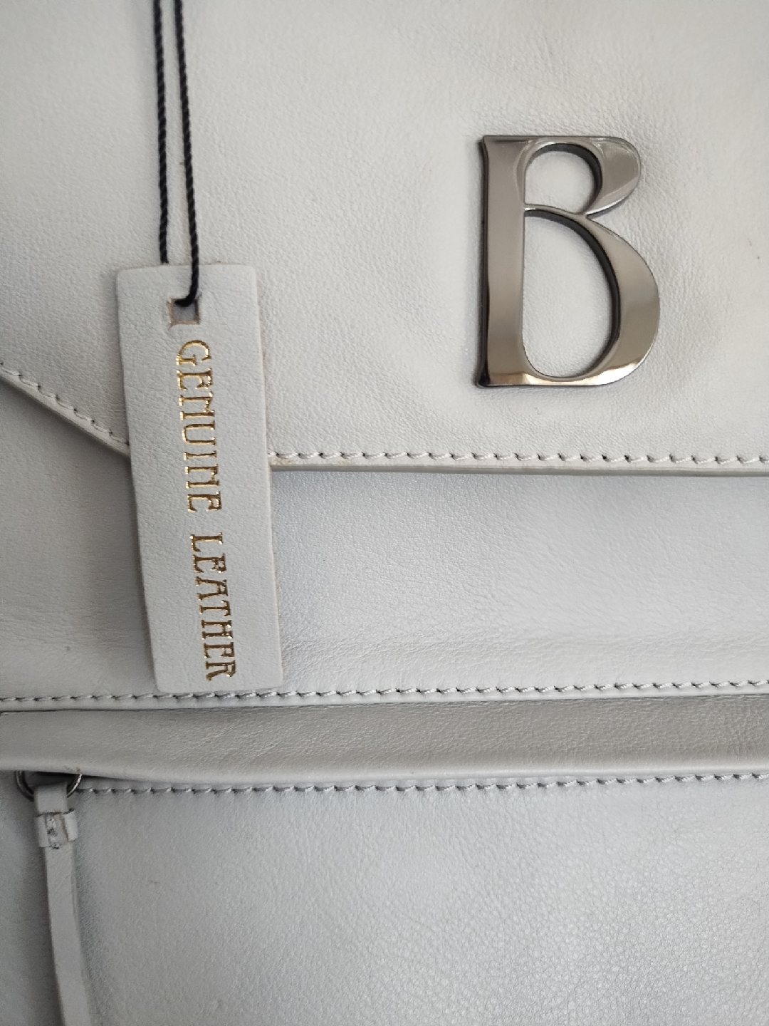 Bosca Genuine Leather Grey Handbag - photo 2