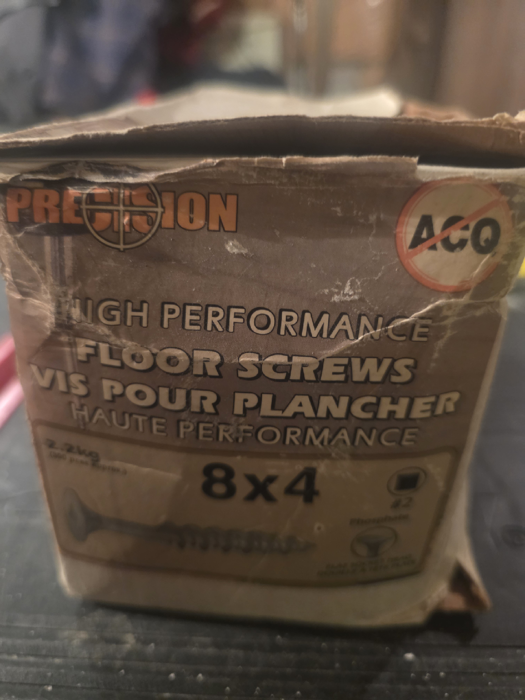 Precision High Performance Floor Screws 8x4
