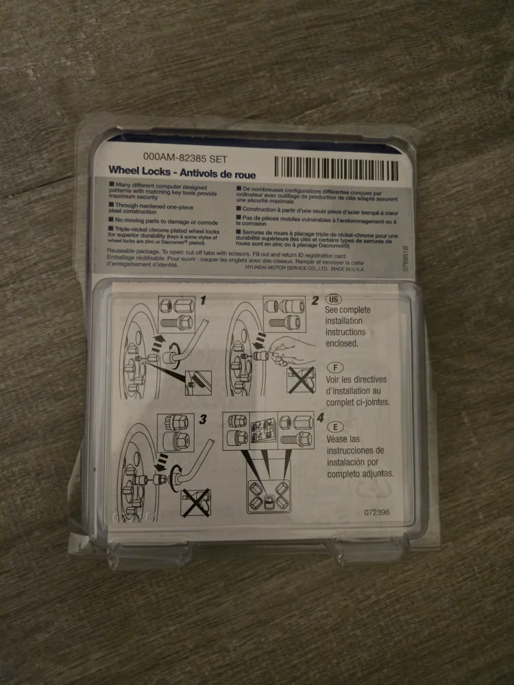 Hyundai Wheel Locks - NEW! image indicator(2)