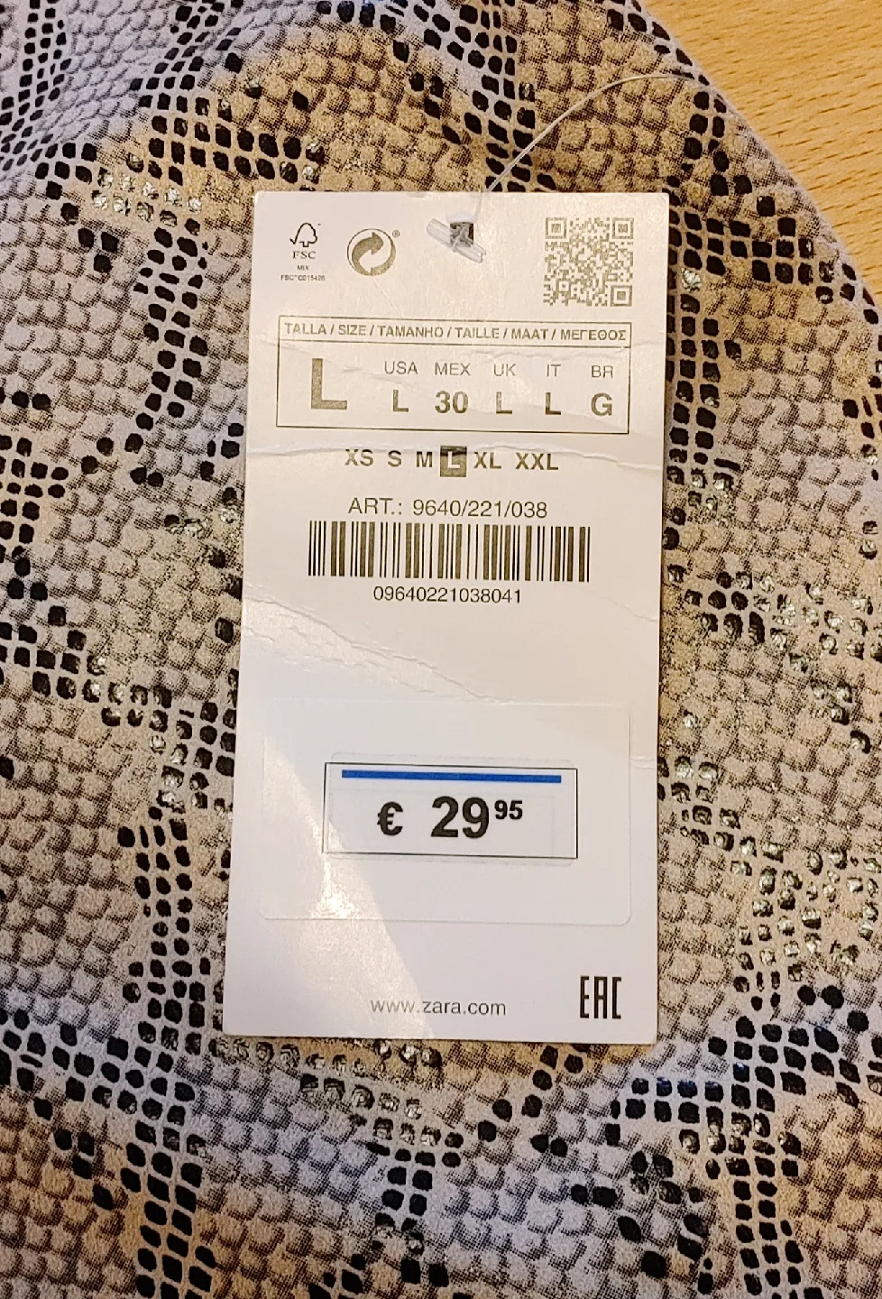 Zara Basic Pants - Size L image indicator(3)