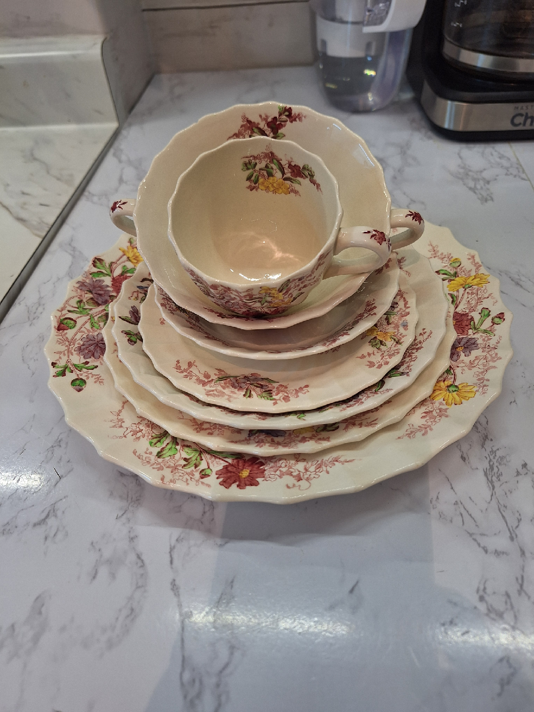 Vintage Royal Albert Petit Point Tea Set
