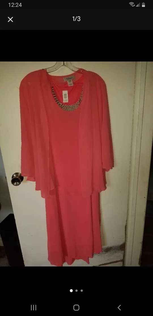 Coral Dress with Bolero thumbnail