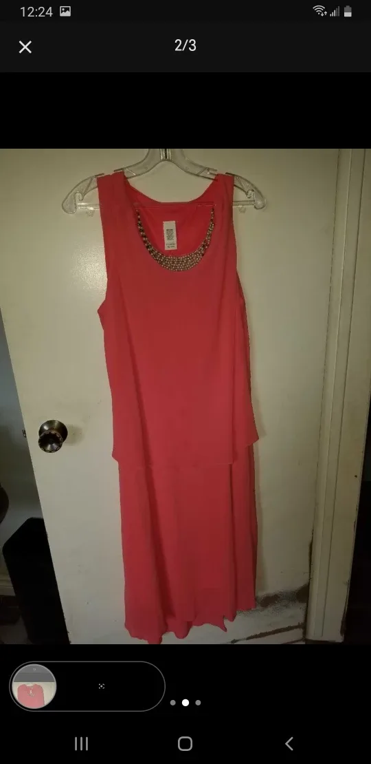 Coral Dress with Bolero image indicator(2)