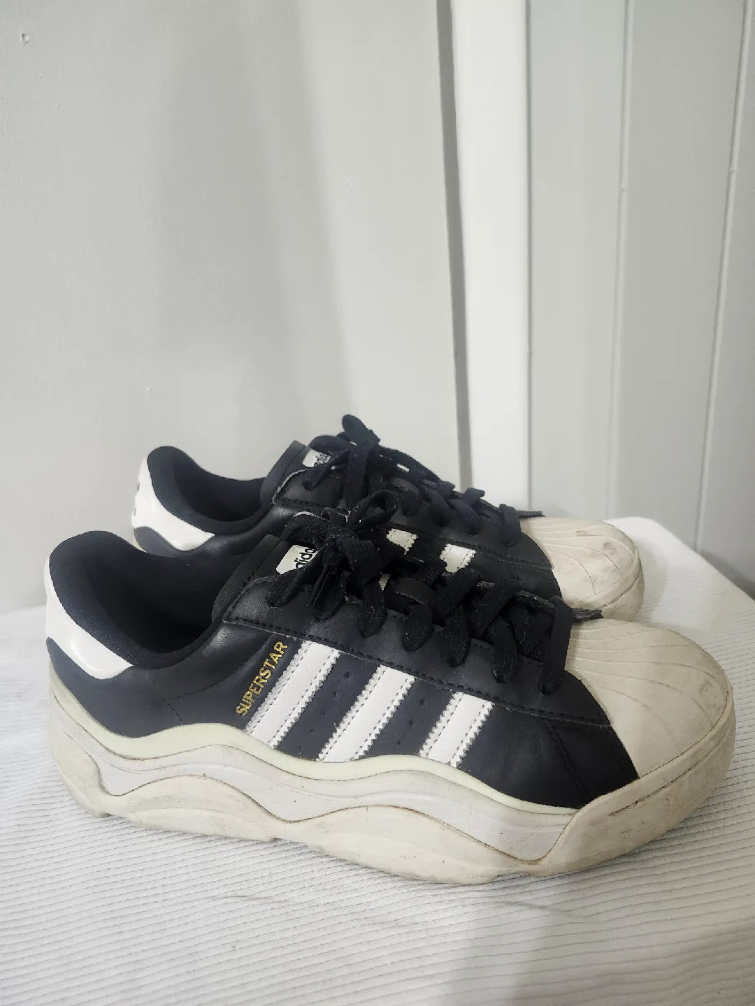 Adidas Superstar Platform Shoes - Size 8 1/2 thumbnail
