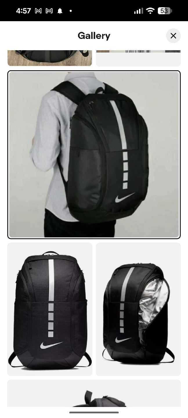 Nike Hoops Elite Pro Backpack Basketball Black - photo 3