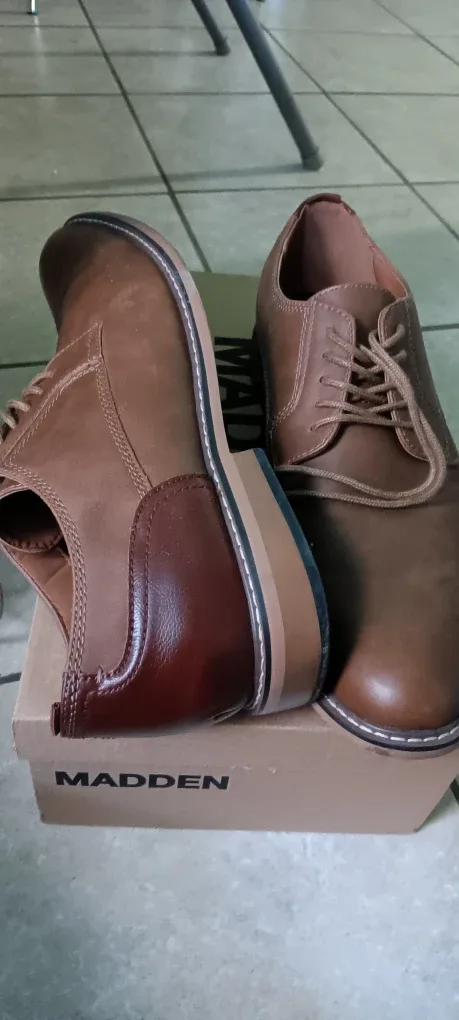 Madden Brown Leather Dress Shoes thumbnail