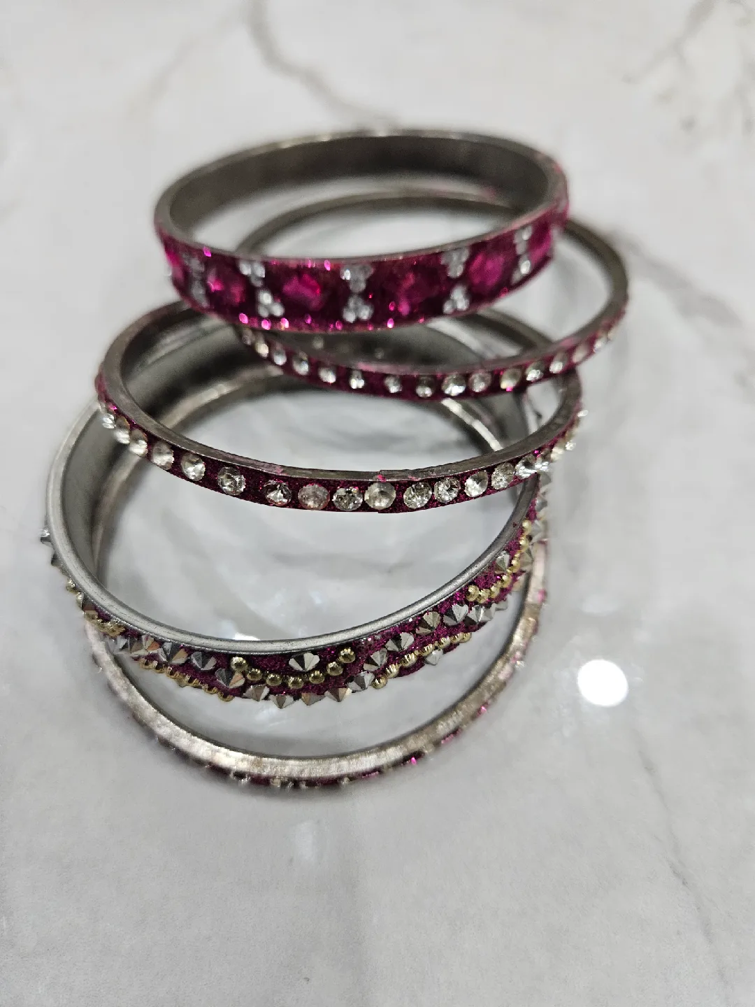 Set of Rhinestone Bangles🥕 image indicator(2)