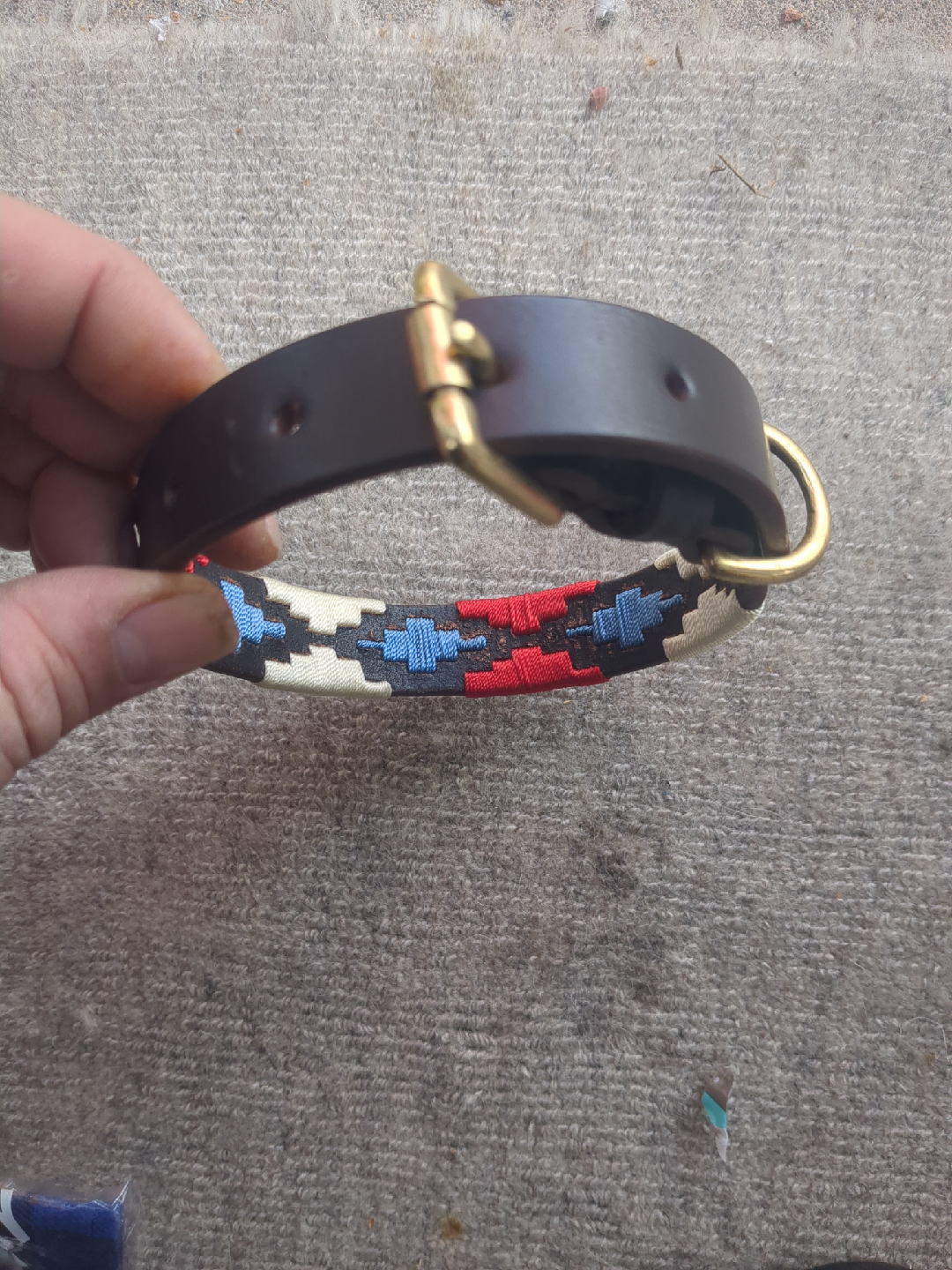 Leather Dog Collar - Small/Medium - photo 3