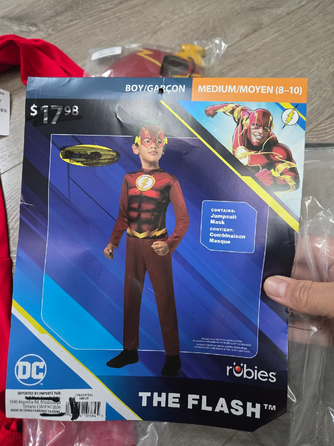 Kids halloween costume the flash medium 8 to 10 thumbnail