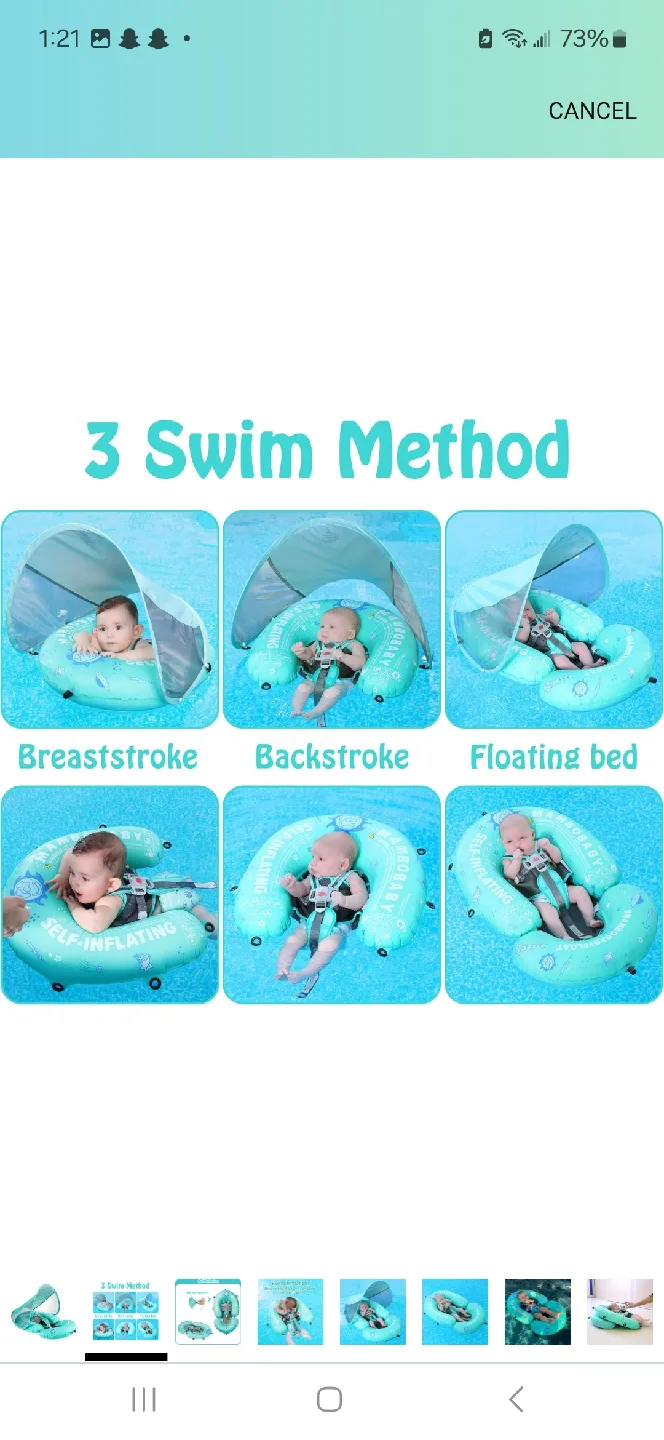 Mambobaby Float - Self-Inflating Baby Swimming Float image indicator(2)