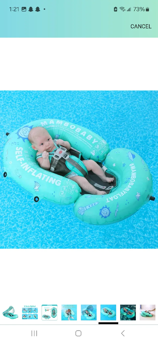 Mambobaby Float - Self-Inflating Baby Swimming Float image indicator(6)