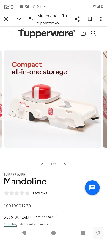 Tupperware Mandoline