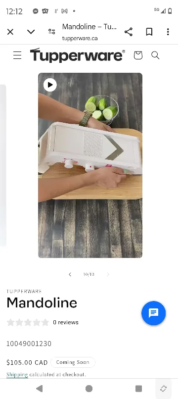 Tupperware Mandoline image indicator(2)