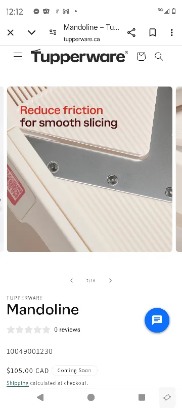 Tupperware Mandoline image indicator(3)