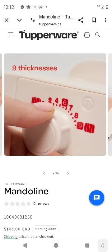 Tupperware Mandoline image indicator(4)