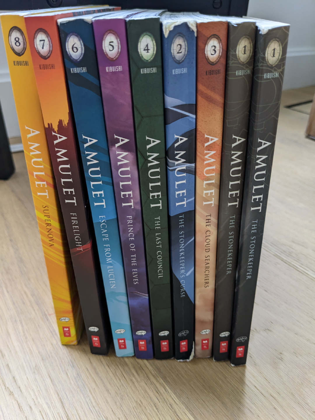 Amulet Book Series by Kibuishi - Volumes 1 to 8
