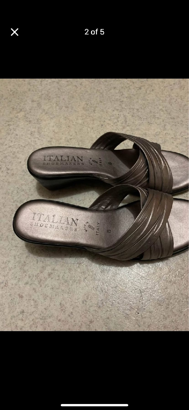 Italian Shoemakers Bronze Sandals - Size 8 - photo 3