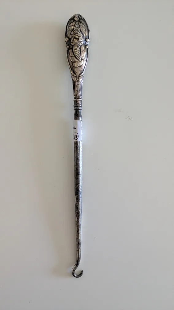 Antique Sterling Silver Button Hook image indicator(6)