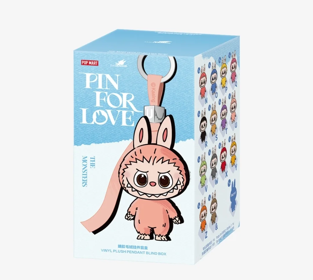 New POP MART The Monsters Pin for Love Keychain image indicator(3)