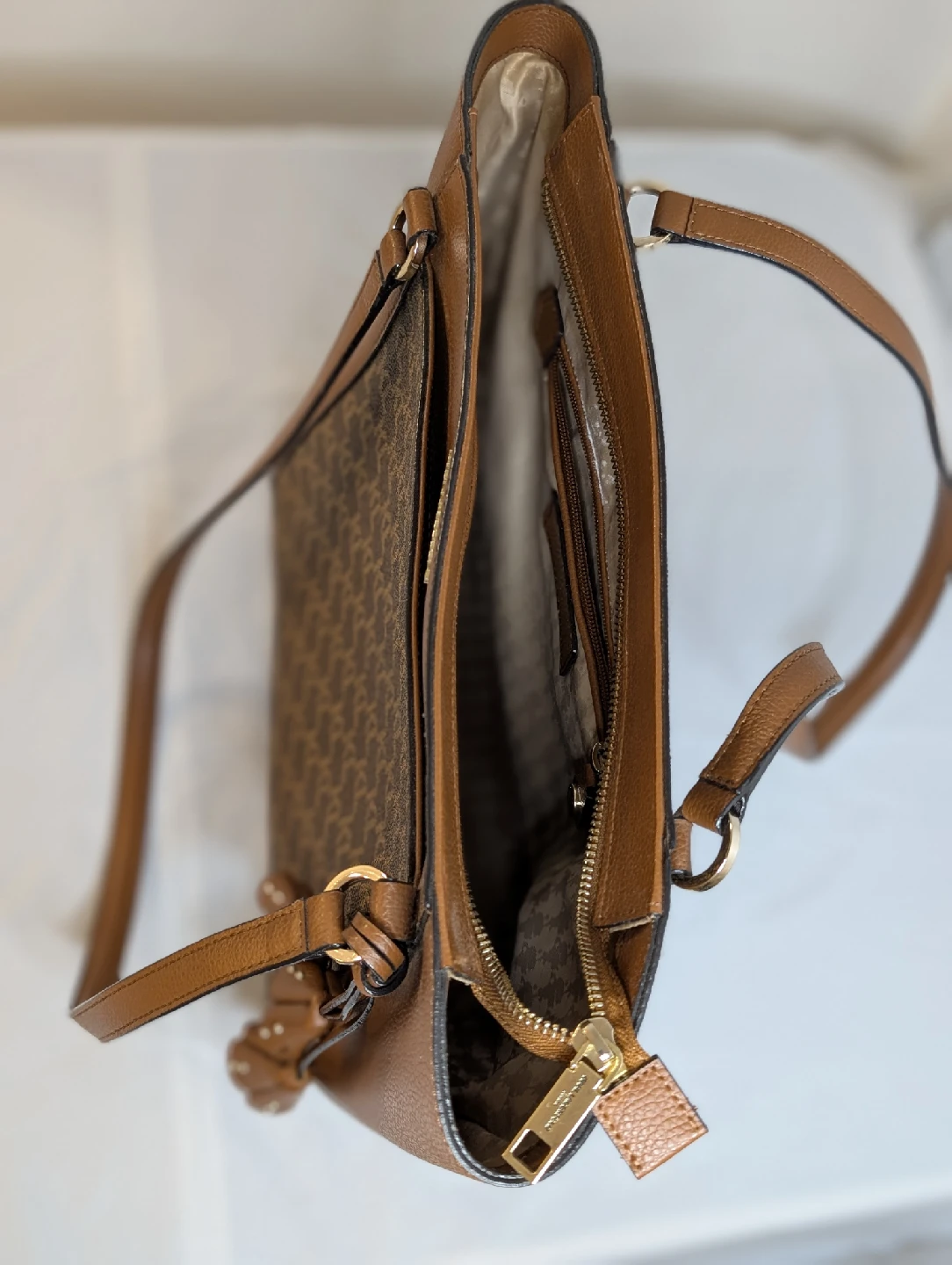 Karl Lagerfeld Monogram Brown Tote Bag - photo 3