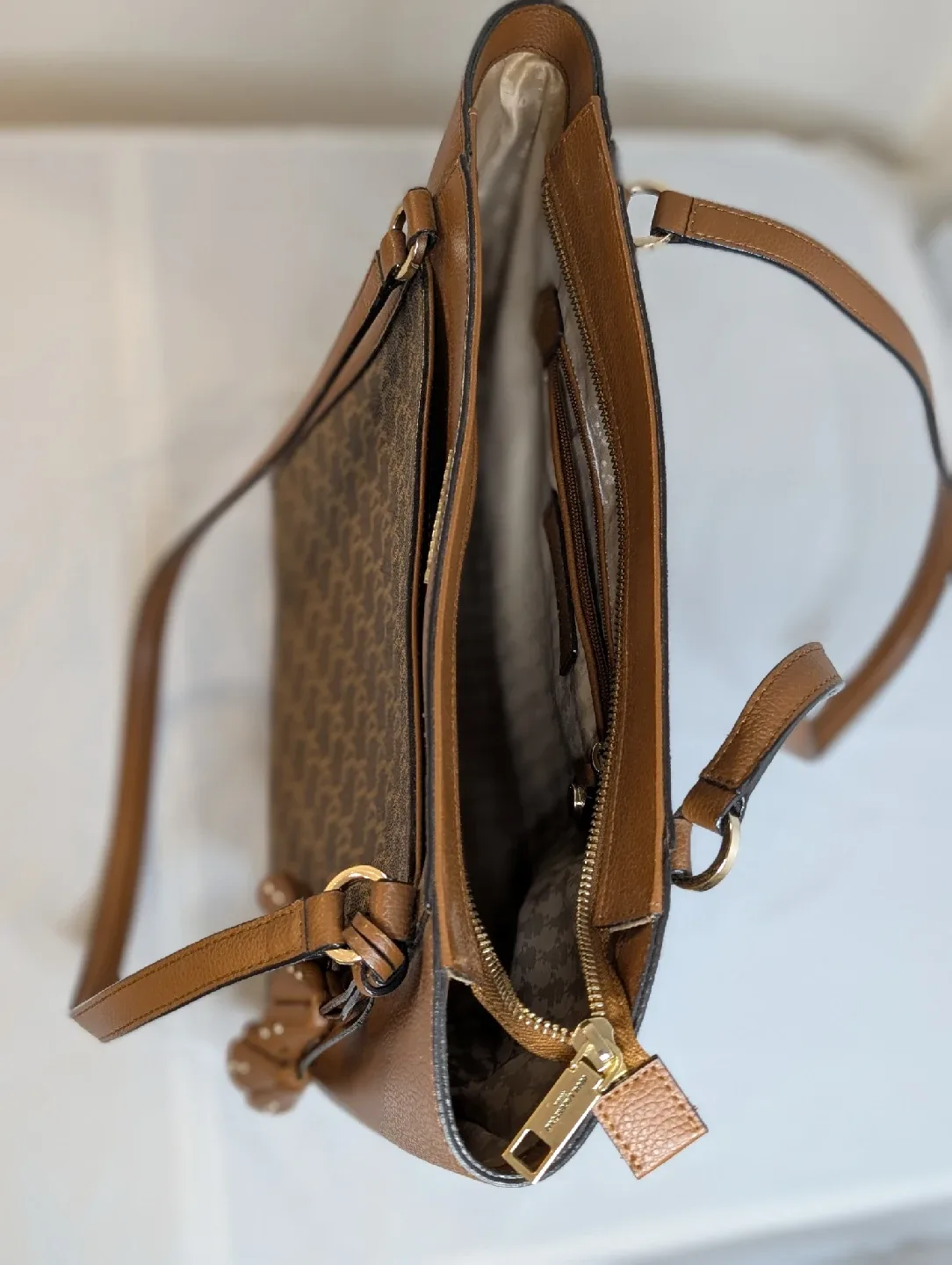 Karl Lagerfeld Monogram Brown Tote Bag image indicator(3)