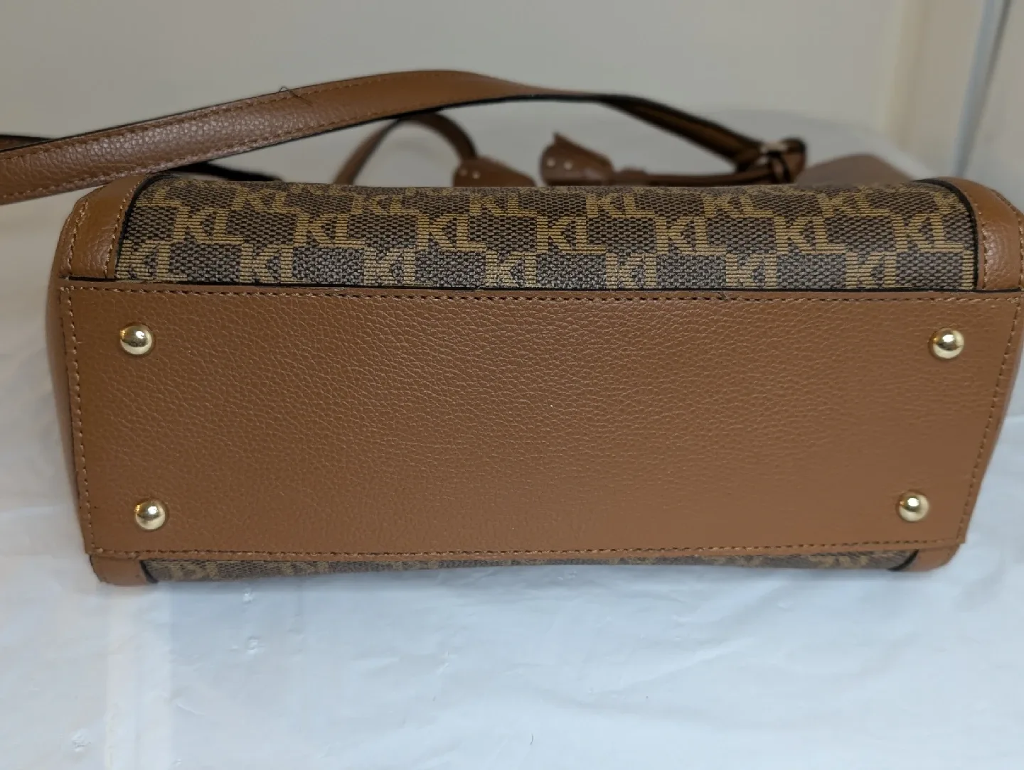 Karl Lagerfeld Monogram Brown Tote Bag image indicator(9)